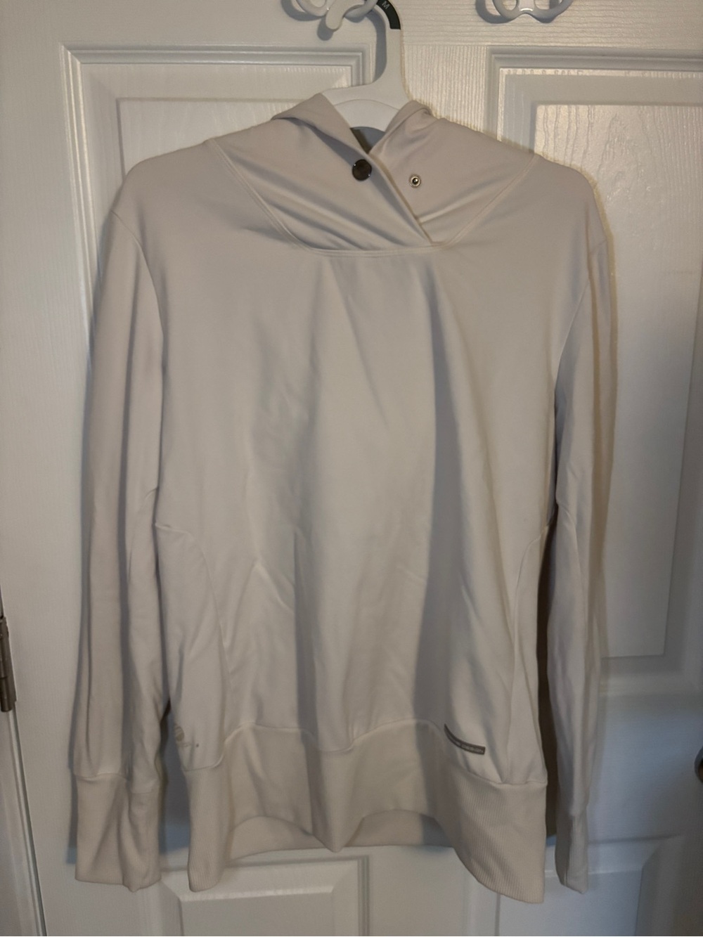 Porsche Design Sport Cream Pullover Hoodie with Gray Trim